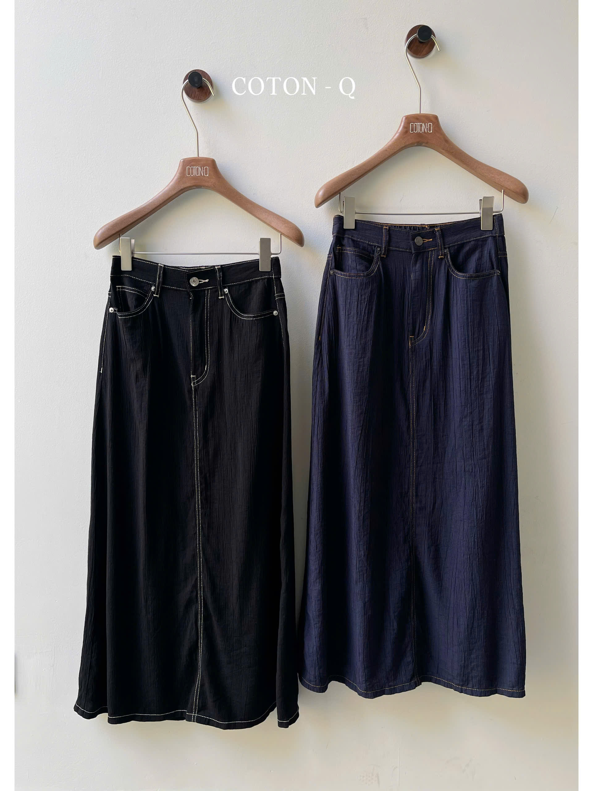 Chân váy dài phối viền chỉ ( ĐEN )_thumbnail_13