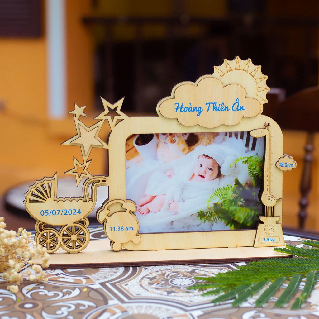 Khung Ảnh Gỗ Cho Bé - In Theo Yêu Cầu, Lưu Giữ Khoảnh Khắc (20x30 cm)_thumbnail_0