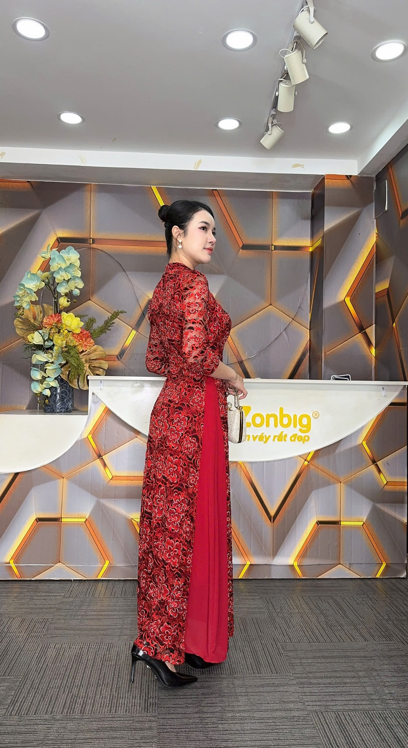 Đầm giả áo dài - Y1902 - Thương hiệu Zonbig_thumbnail_2