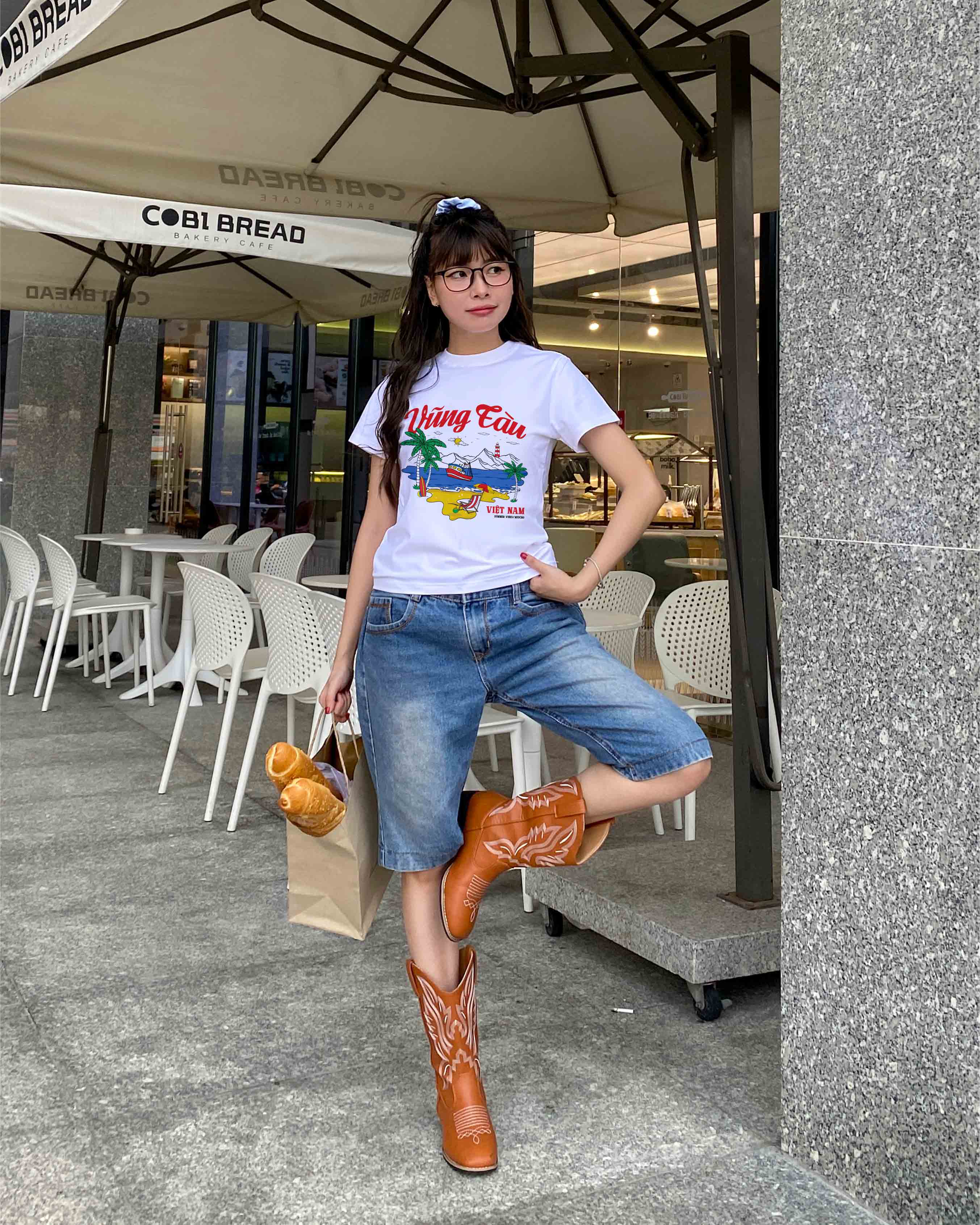 Áo thun baby tee form ôm xinh xắn ABD1271 Miucho tay ngắn cổ tròn in hình Vũng Tàu_thumbnail_2