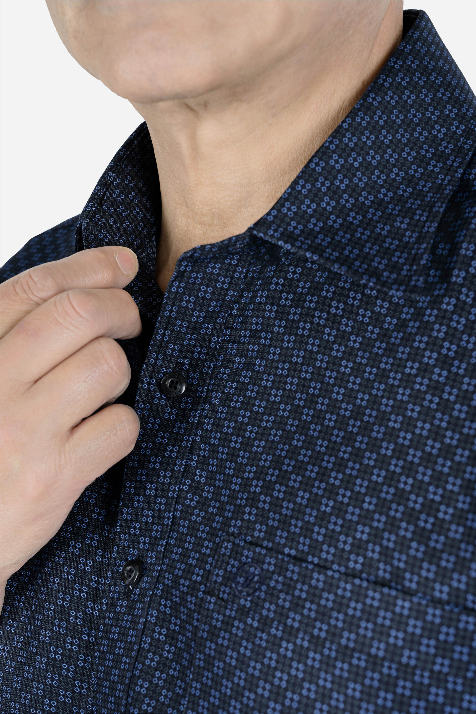 Sơ Mi Họa Tiết Nam Trung Niên ANCHI Chất Liệu Cotton Phom Suông Vạt Ngang Màu Cổ Vịt_thumbnail_4