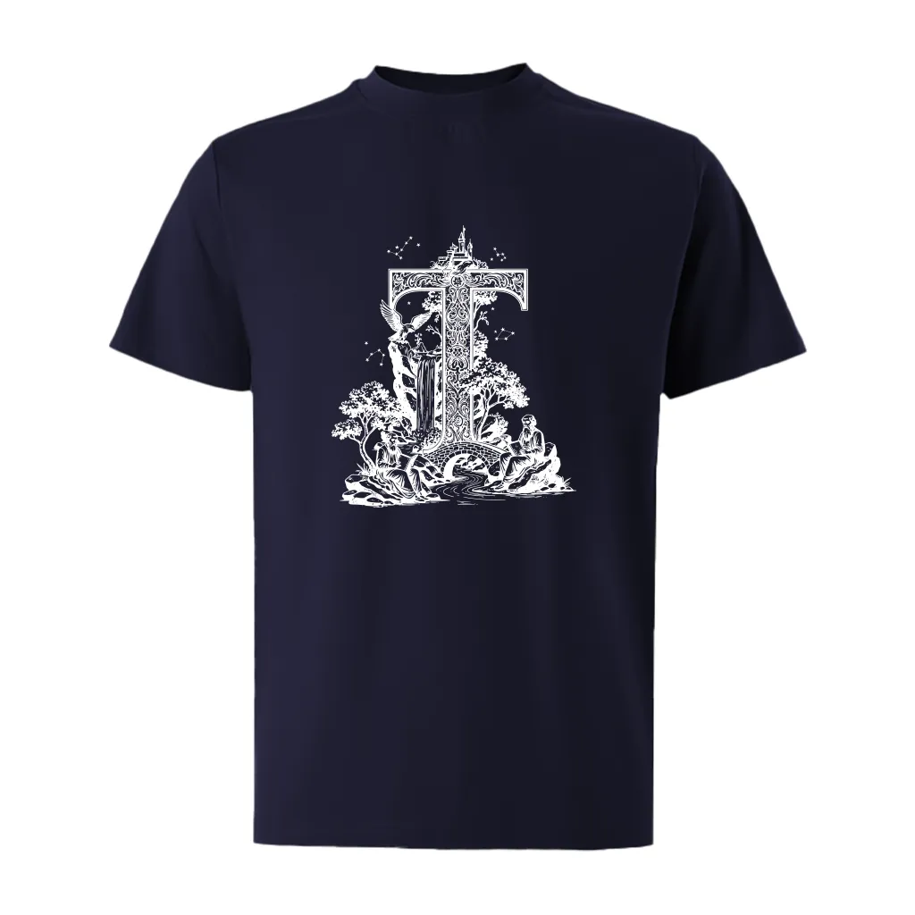 Áo thun nam form rộng Miucho Iconic vải cotton thoáng mát trẻ trung thấm hút tốt in chữ cái T 2765_thumbnail_13