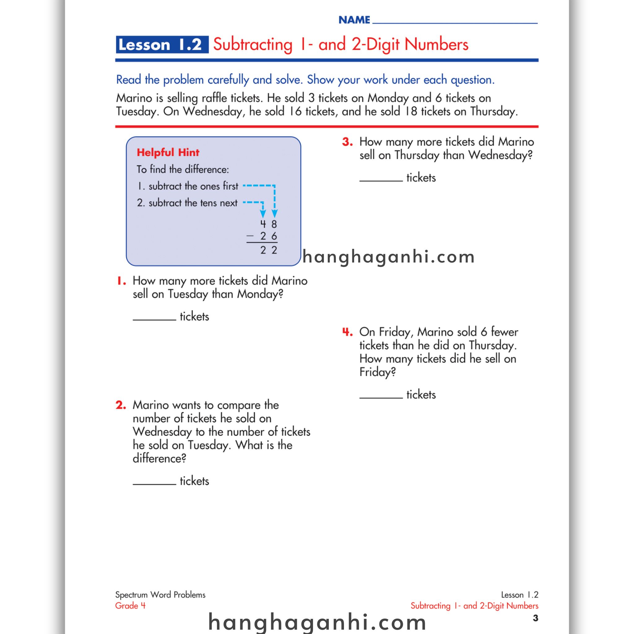 Sách Spectrum Word Problems Workbook Grade 4_thumbnail_3