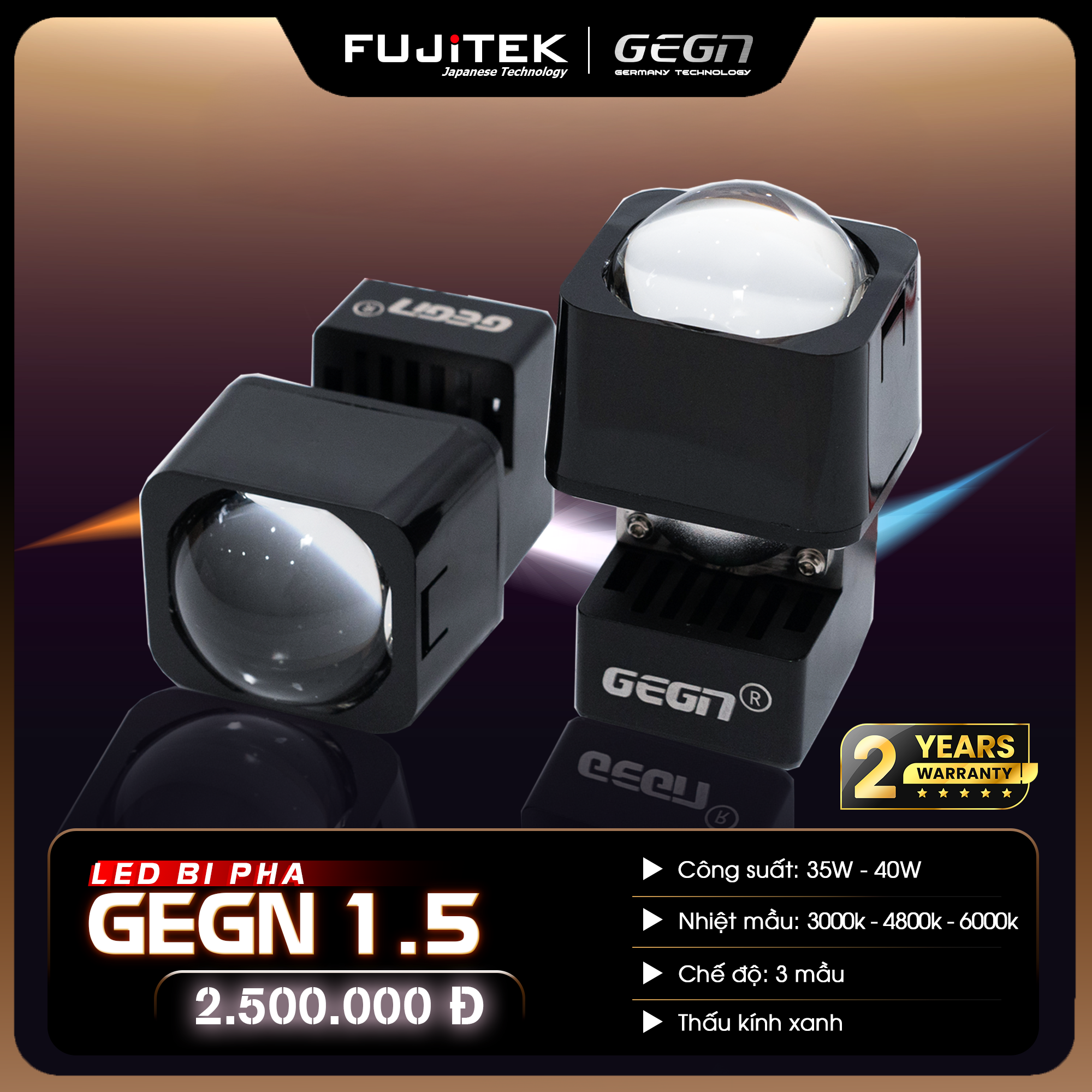 GEGN Đèn bi led pha 1.5 inch _thumbnail_2