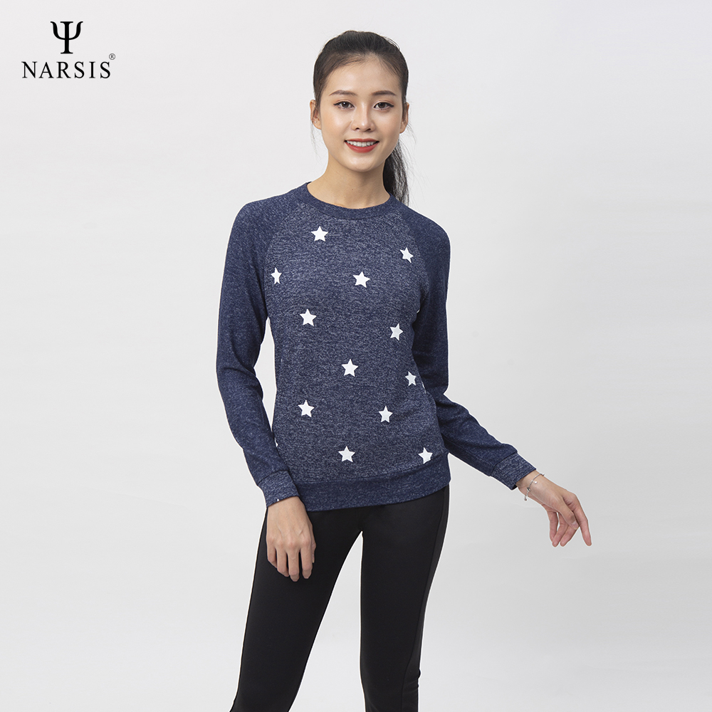 ÁO THU ĐÔNG NỮ L0026 NARSIS VẢI LEN COTTON ẤM ÁP, THOÁNG MÁT, GIỮ ẤM TỐT, MỀM MẠI_thumbnail_2