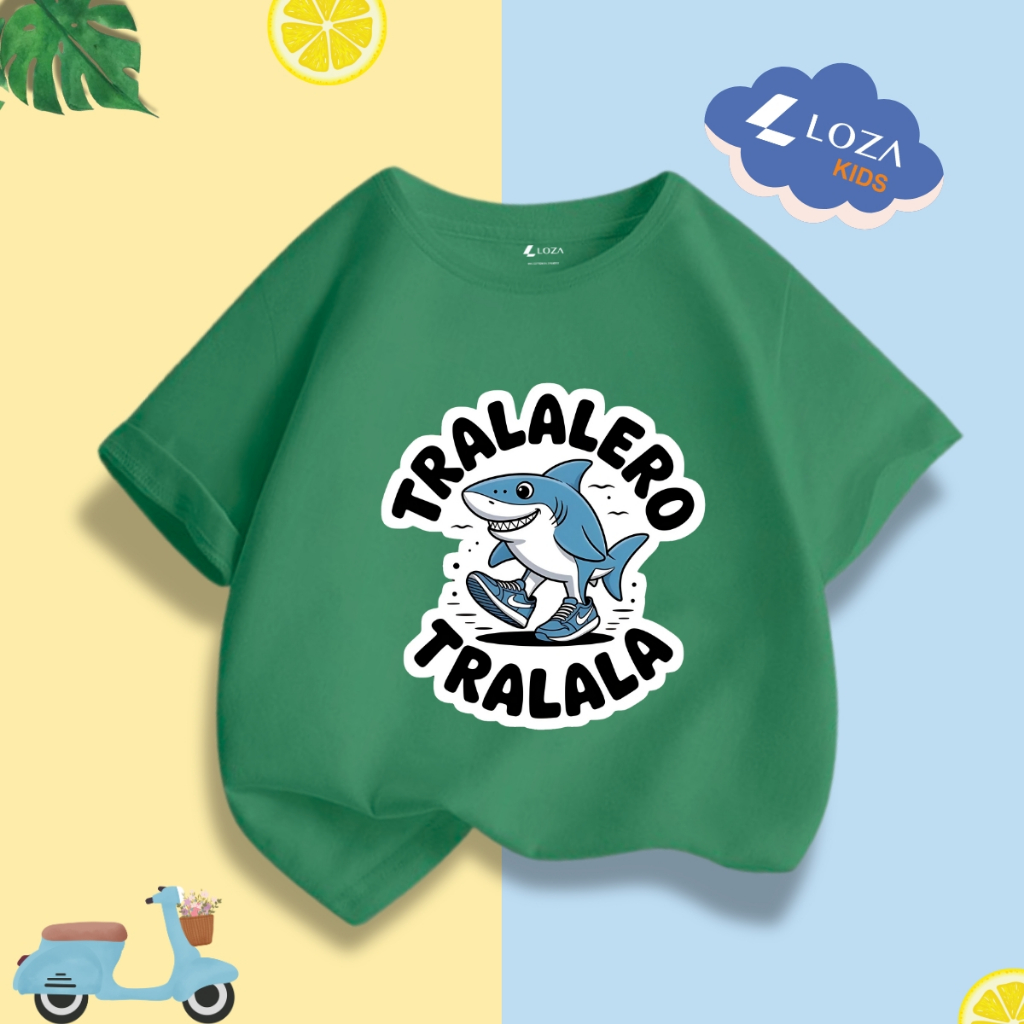 Áo bé Meme brainrot Tralalero Tralala tung tung tung sahur cho bé trai size từ 15-40kg Loza Kids - AT064_thumbnail_4