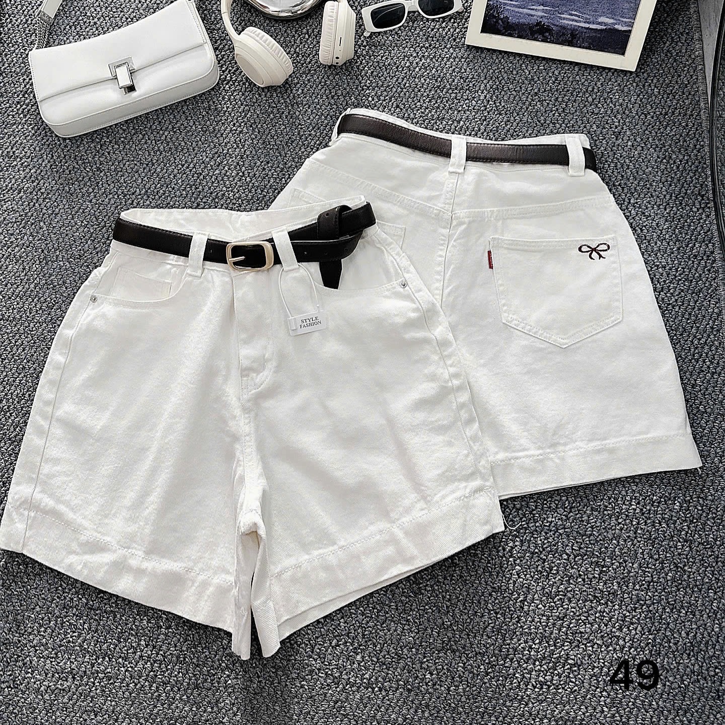 Quần short lửng thêu nơ kaki jean bigsize QSJ049 dành cho nàng béo mập từ 55-90kg_thumbnail_26