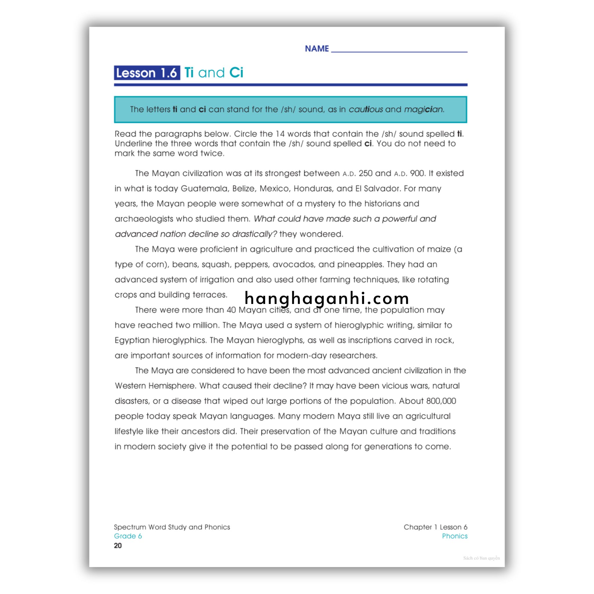 Sách Spectrum Word Study and Phonics Workbook Grade 6_thumbnail_15