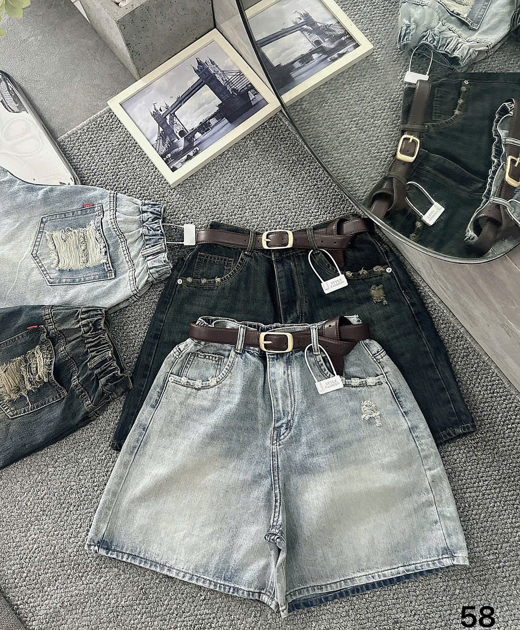 Quần lửng lưng thun túi rách kiểu bigsize QSJ58 dành cho nàng béo mập từ 55-90kg_thumbnail_4