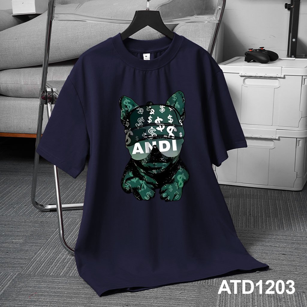 Áo thun nam form rộng ATD1203 Miucho Iconic tay ngắn vải cotton cổ tròn in artwork_thumbnail_2
