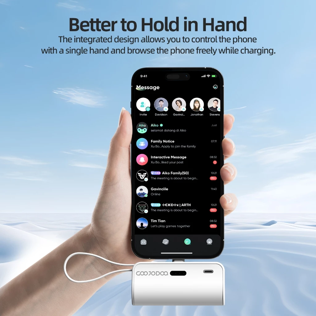 GOOJODOQ 5000mAh Mini Wireless Power Bank_thumbnail_4