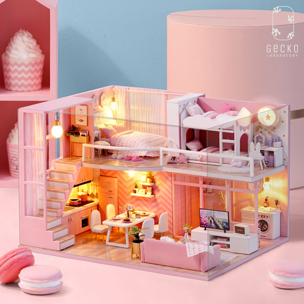 Mô hình lắp ghép Pink Home_thumbnail_1