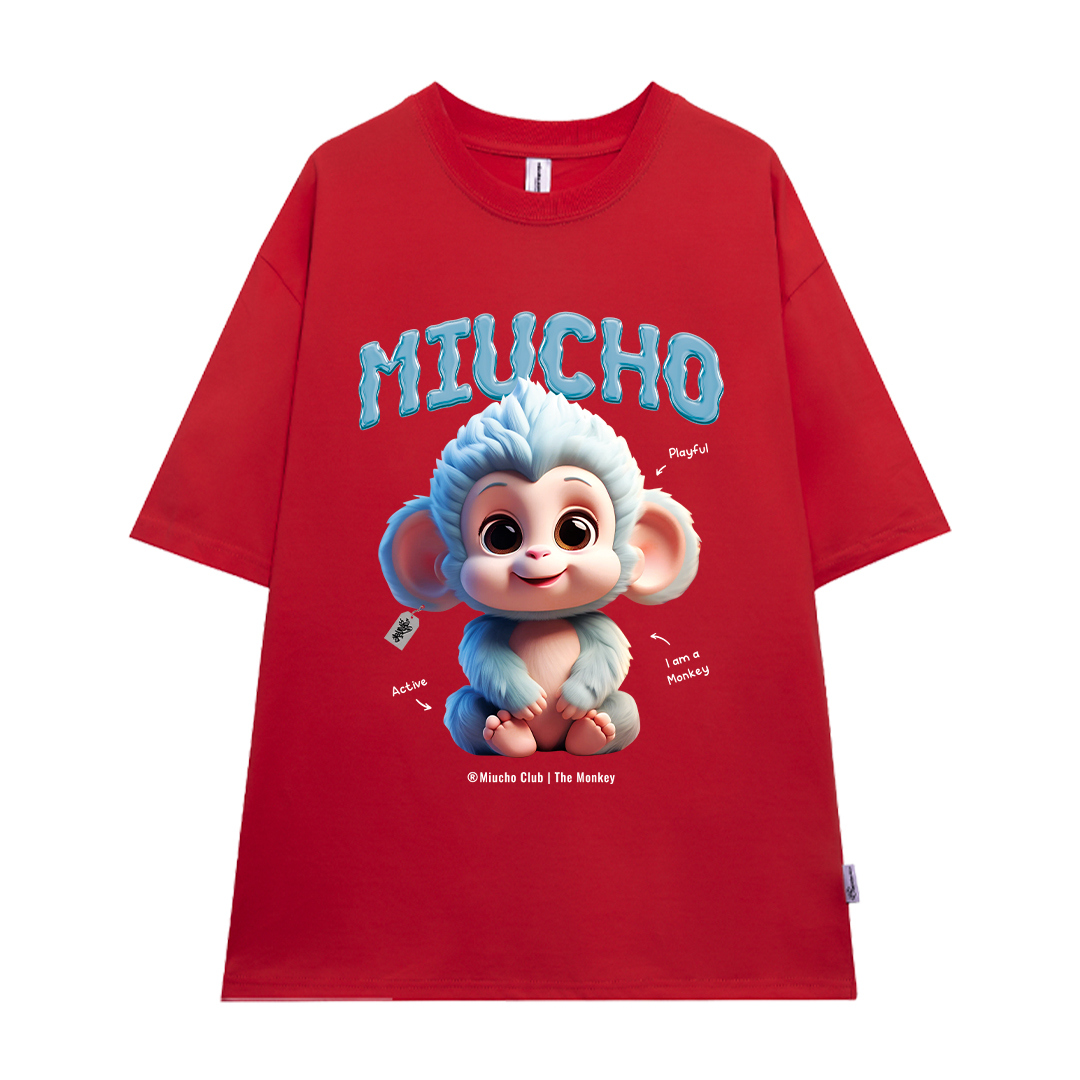 Áo thun form rộng 12 con giáp tuổi Thân (tuổi khỉ) ATD1243 Miucho tay ngắn cổ tròn in mix_thumbnail_19