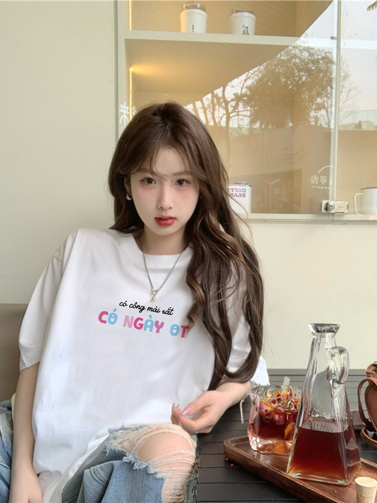 Áo thun local brand in chữ dễ thương form rộng Miucho BST cổ tròn vải cotton 4c thoáng mát in mix_thumbnail_7