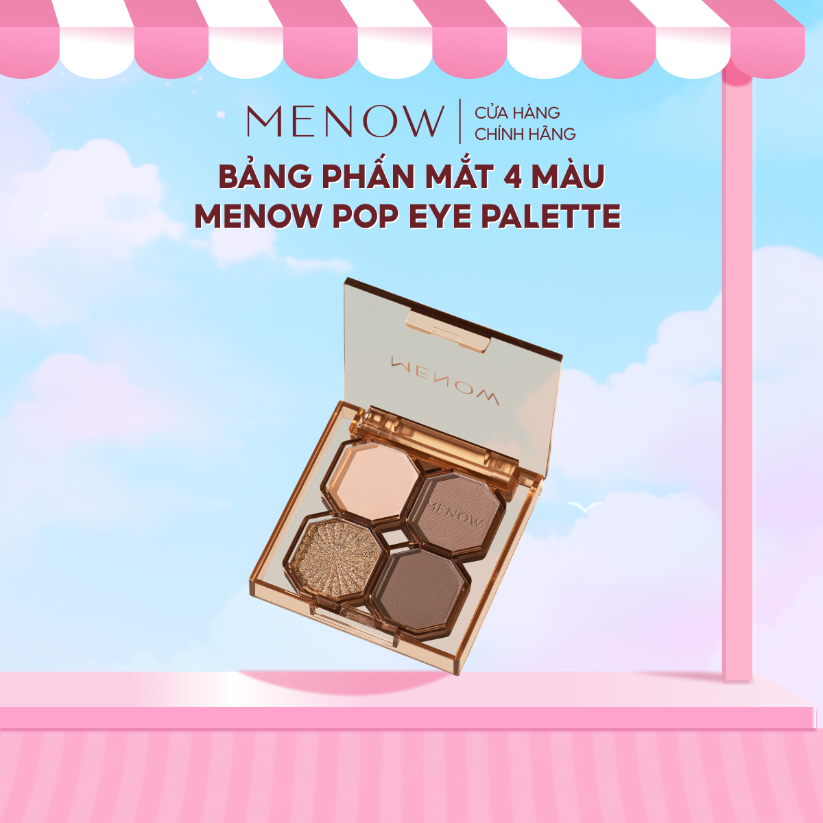 [MENOW] Bảng phấn mắt 4 ô Menow 4g_thumbnail_0
