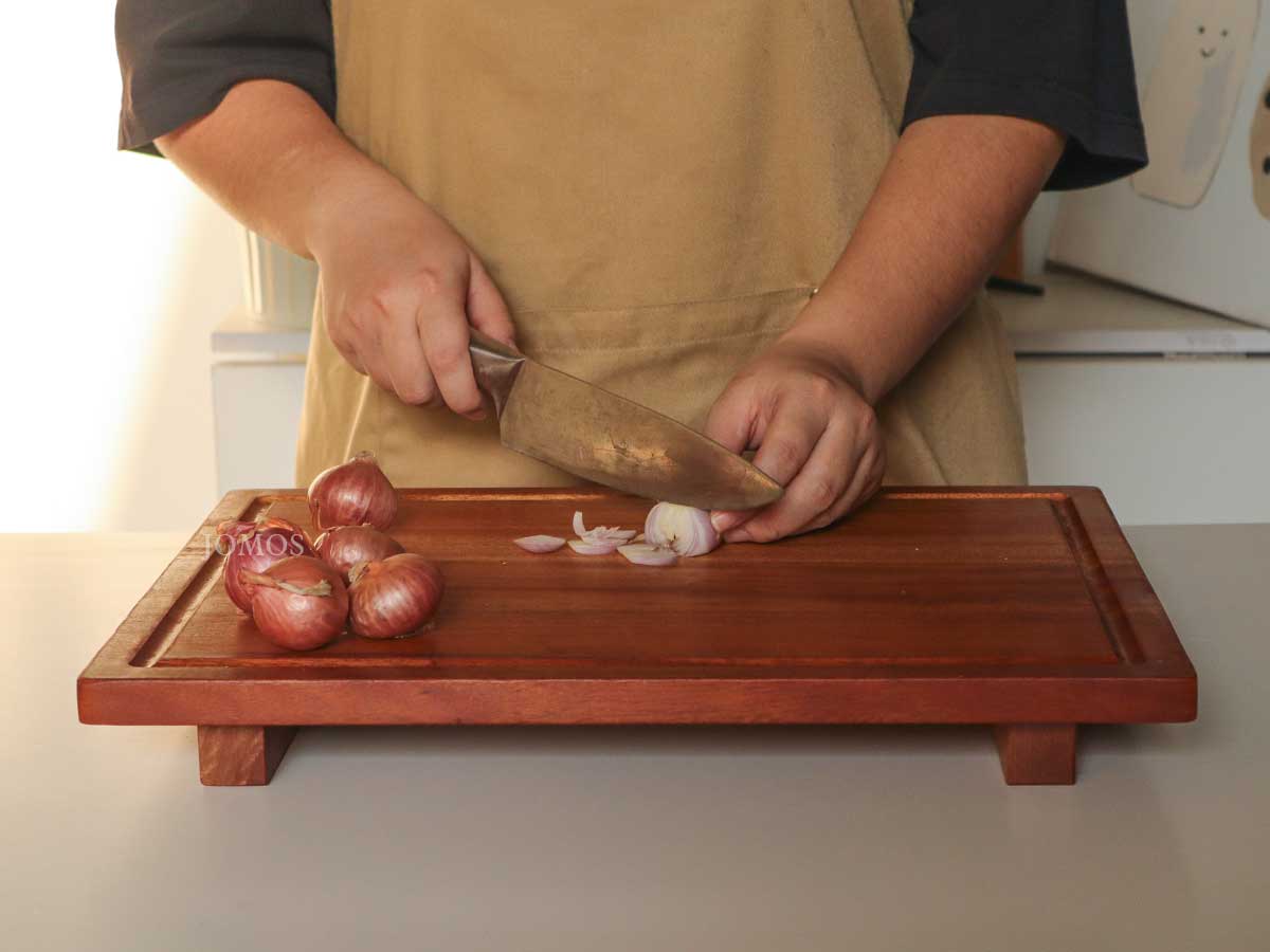 Thớt Gỗ Xà Cừ Có Chân Đế 40 cm DB40 J000145