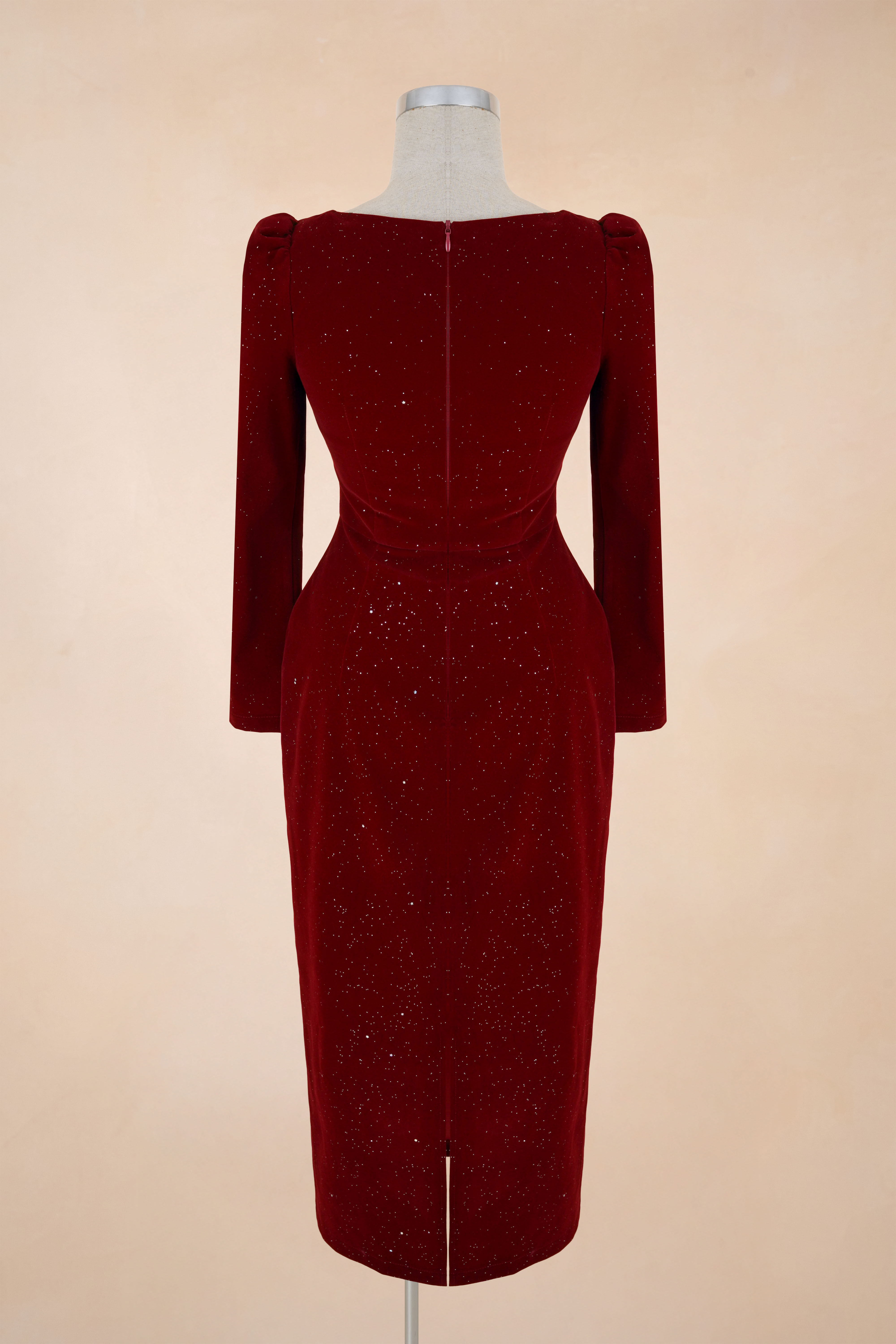 Đầm Bút Chì Cổ Vuông Tag Hoa