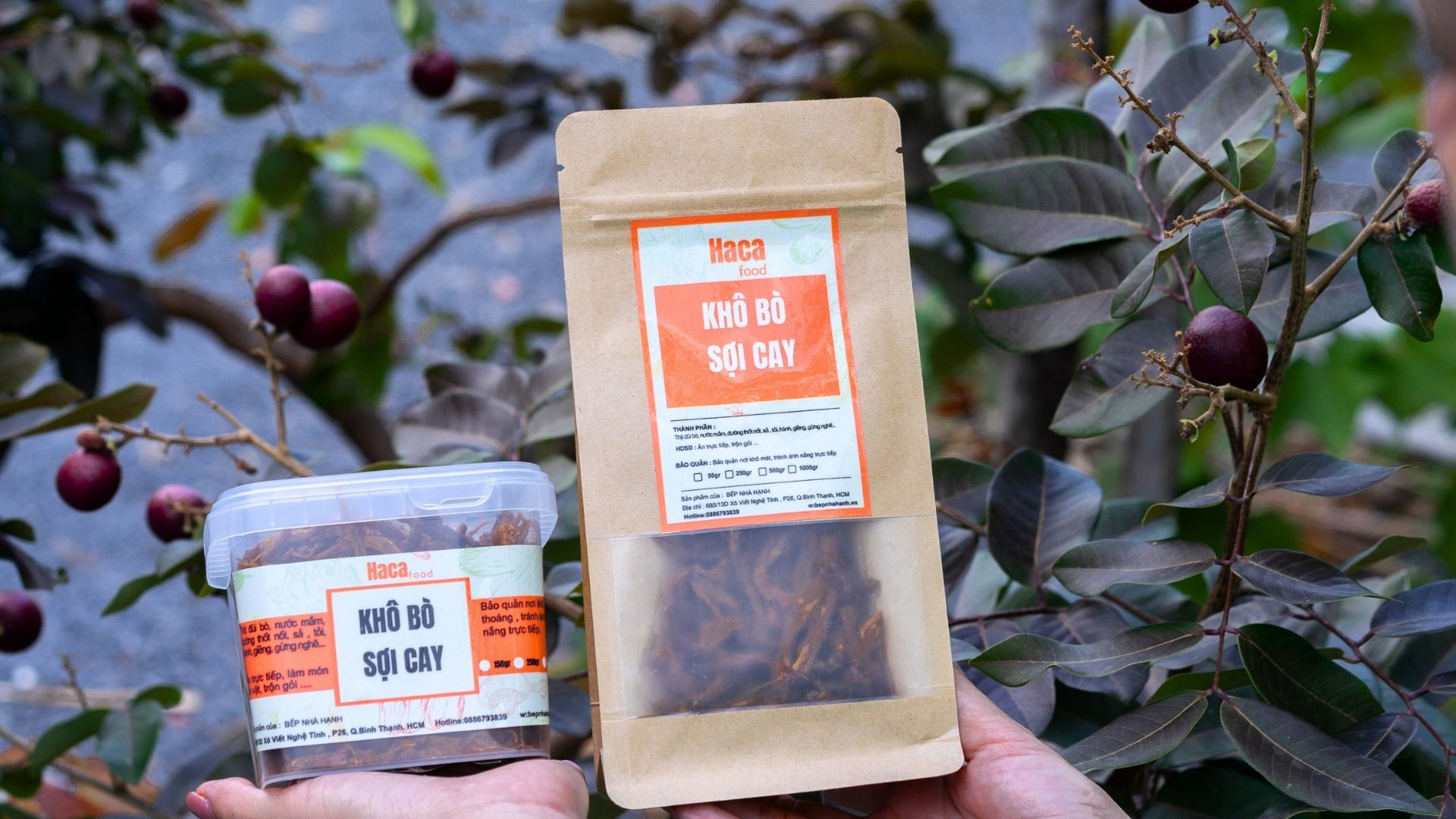 Khô bò xé sợi thịt đùi bò tươi sả thơm Bếp Nhà Hạnh