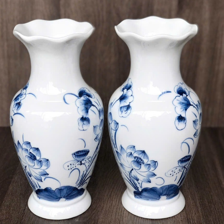 Lọ Hoa Thờ Cúng MEN CHÀM SEN 25cm, 30cm Nghệ Nhân Chế Tác - Gốm Sứ Bát Tràng_thumbnail_2