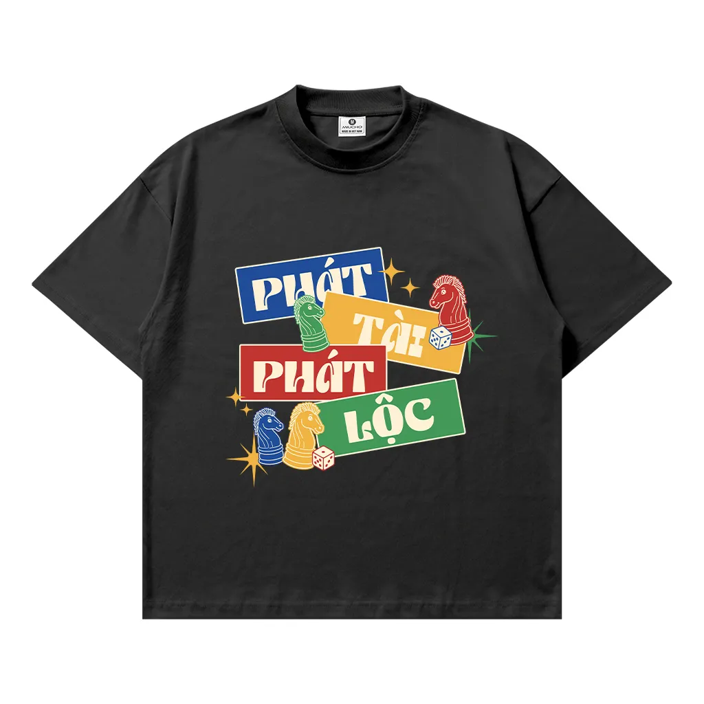 Áo thun boxy nam nữ Miucho chất vải dày dặn thoáng mát lời chúc ngày Tết in mix 2900_thumbnail_12