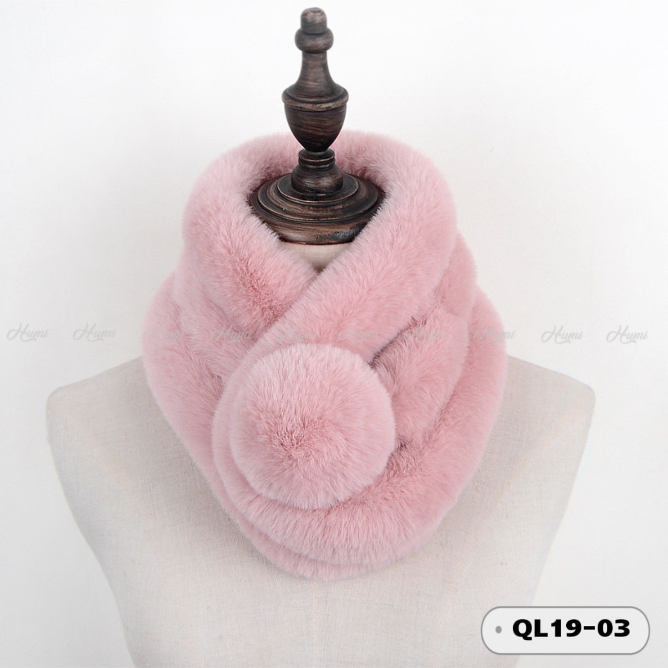 KHĂN QUẤN LÔNG (QL19-03 Hồng)