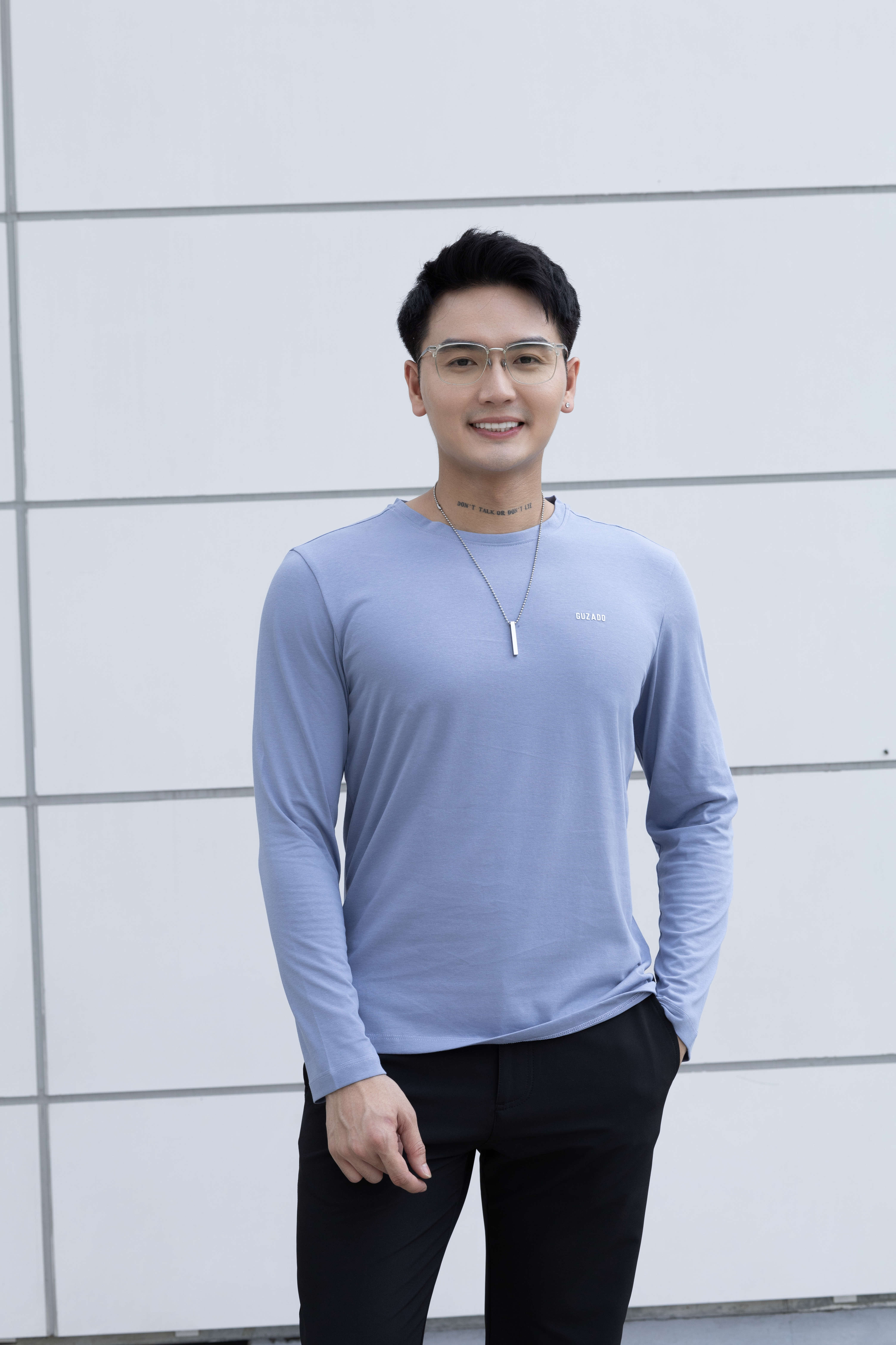 Áo Dài Tay GUZADO Cotton CVC GDT03_thumbnail_2