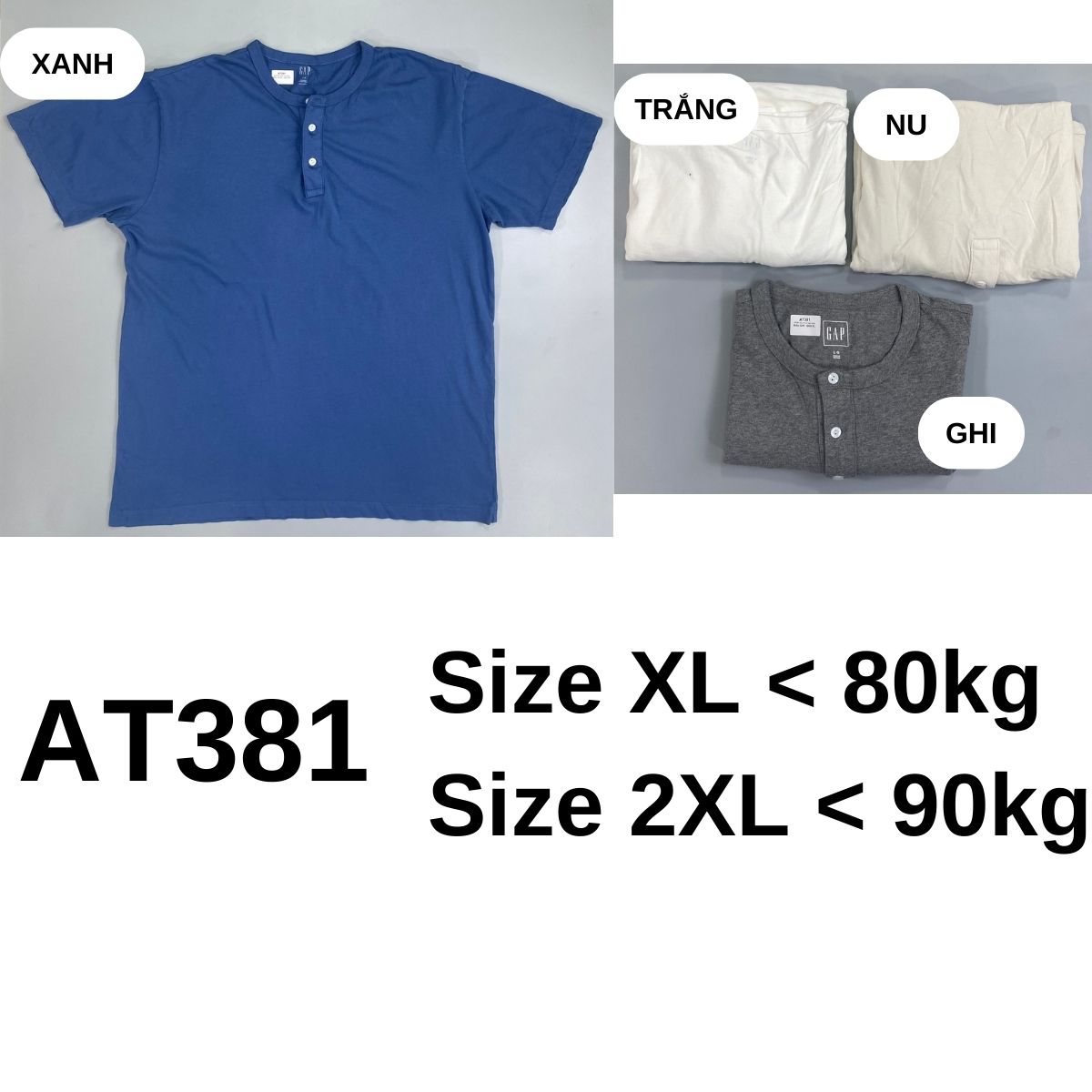 AT381-Áo thun nam Gap