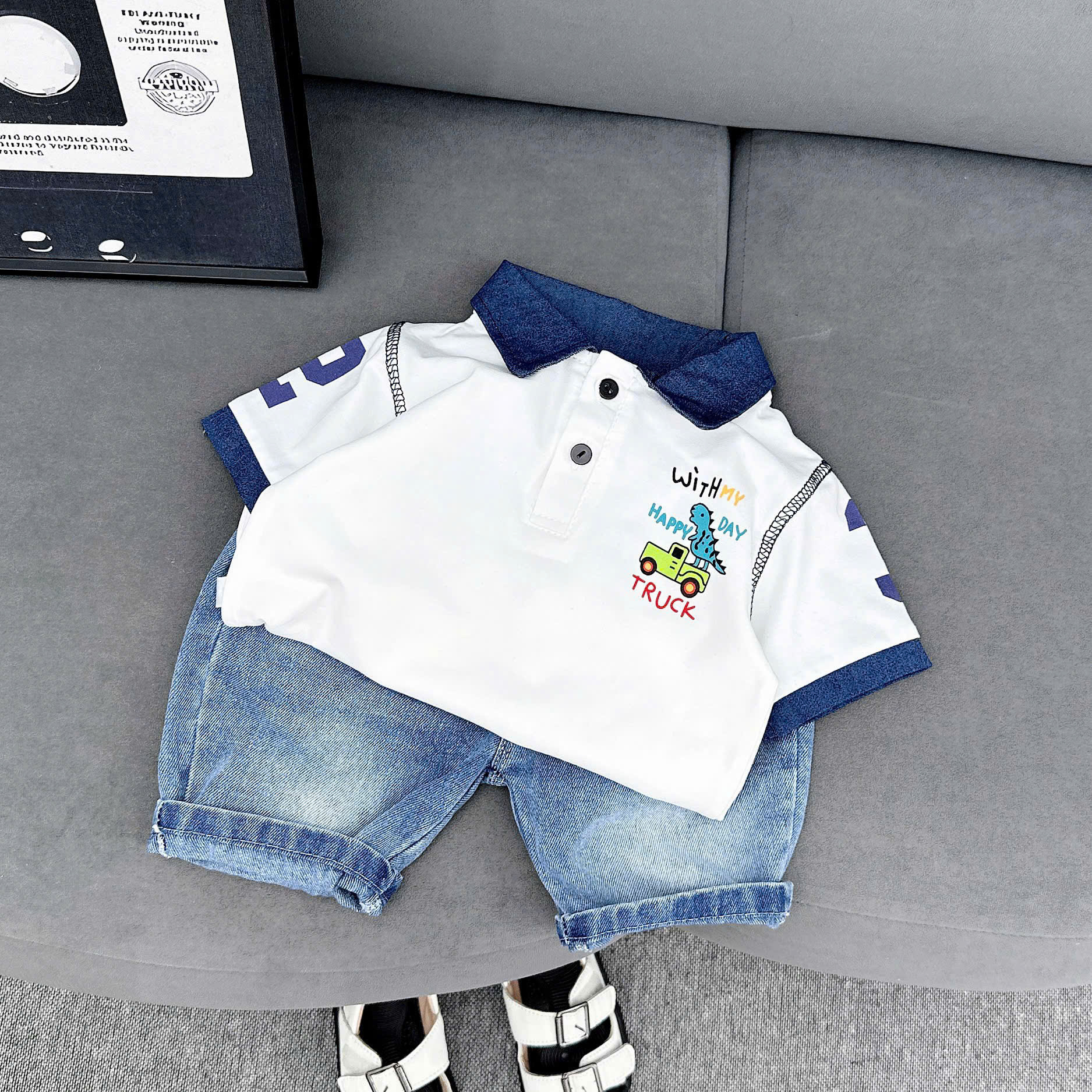 Q02 BỘ POLO KHỦNG LONG CỔ BÒ TRUCK- A116.822