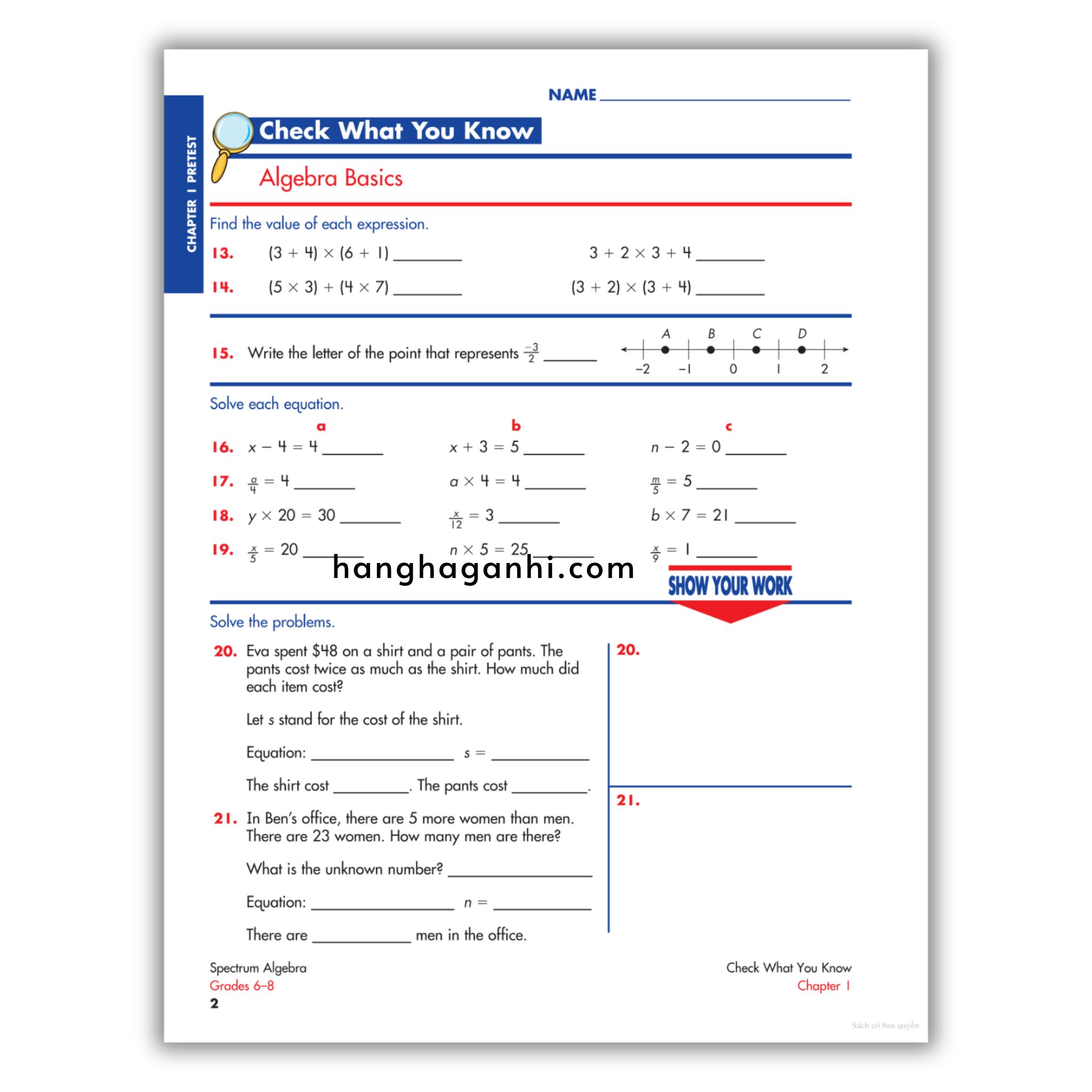 Sách Spectrum Algebra Workbook Grade 6-8_thumbnail_9