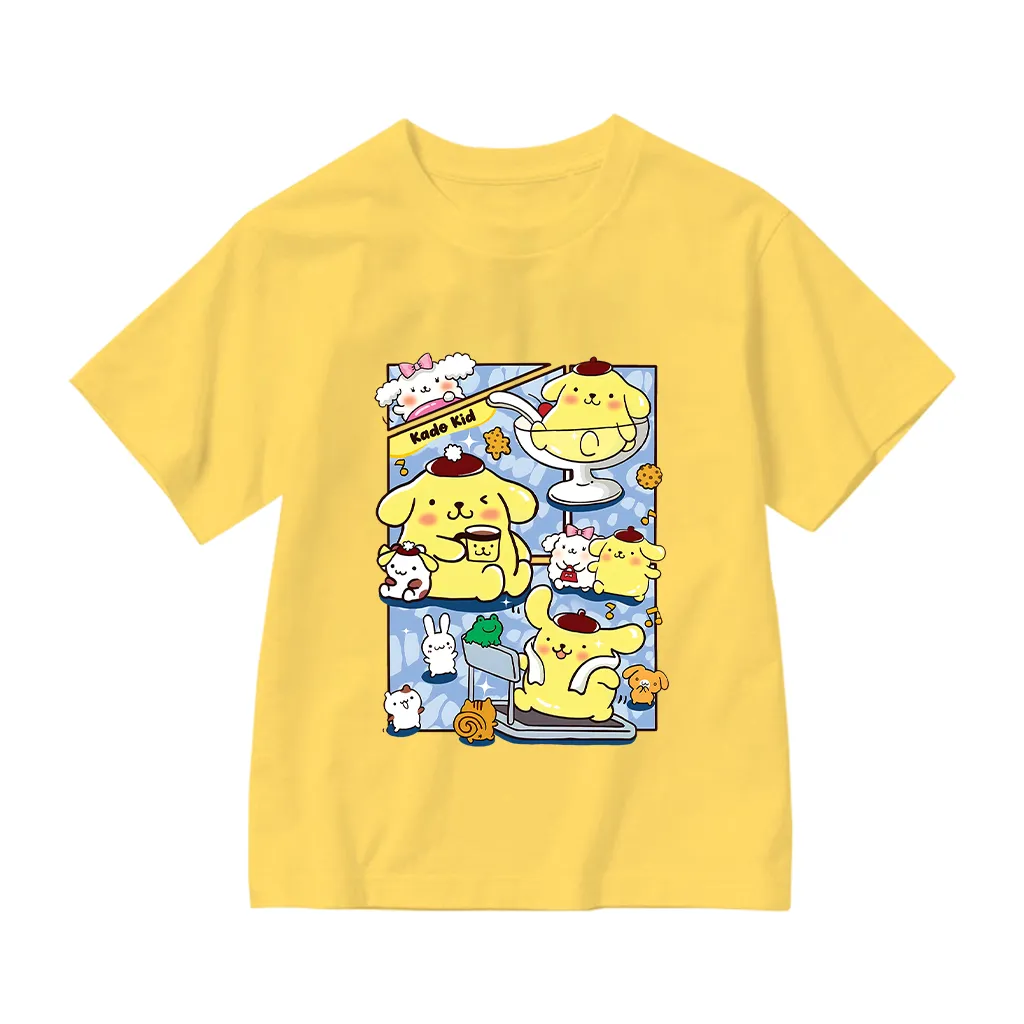 Áo thun bé gái hoạt hình dễ thương Kado vải cotton thoáng mát cổ tròn in artwork 2969_thumbnail_0