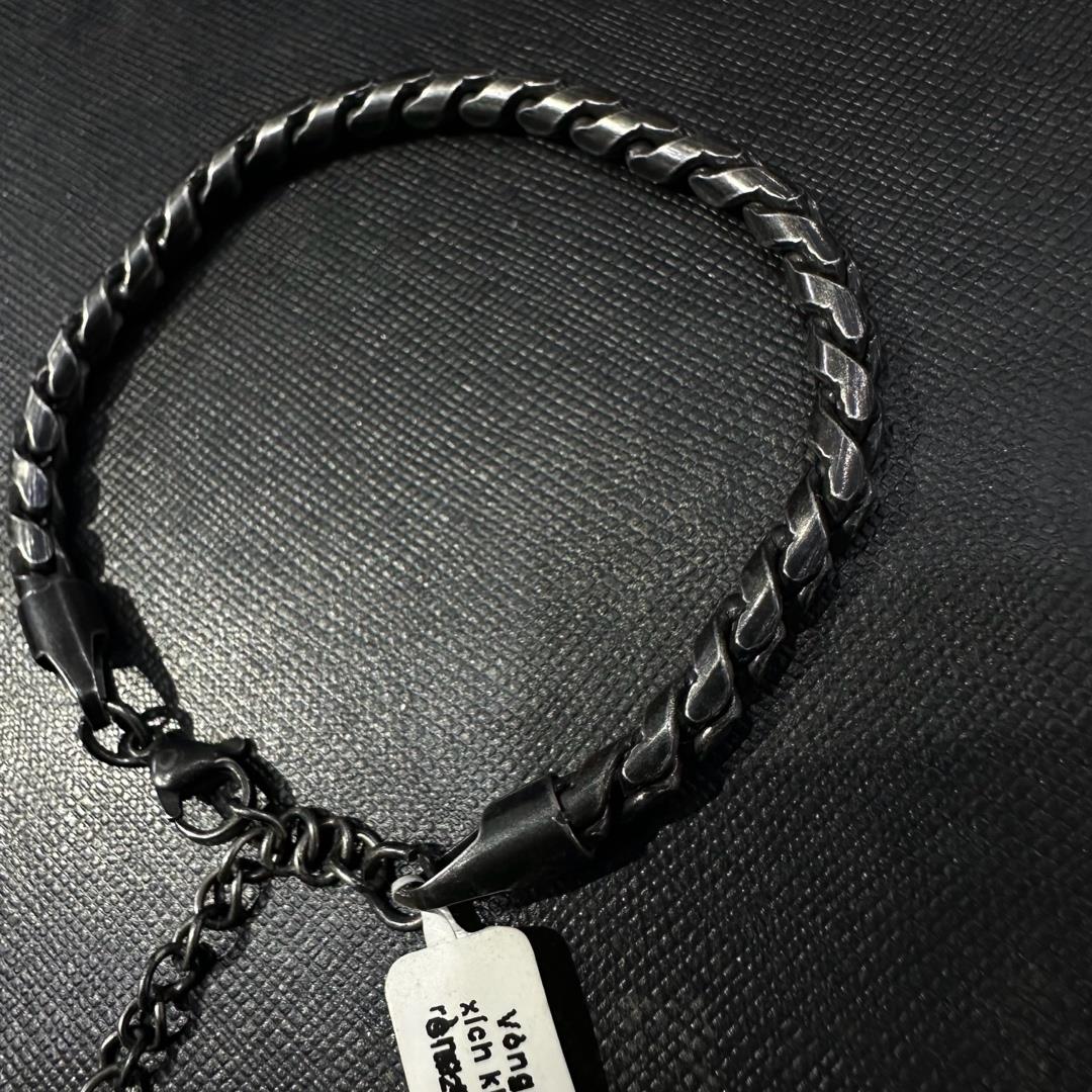 Vòng tay titan xích khối xương rồng nối 18 23cm._thumbnail_3