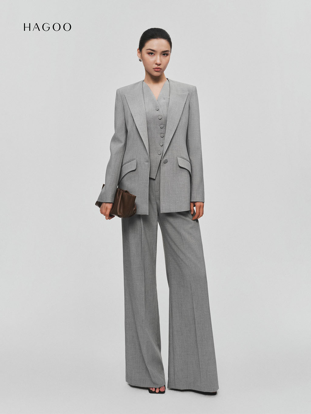 Quần suông cạp liền ly sup HAGOO