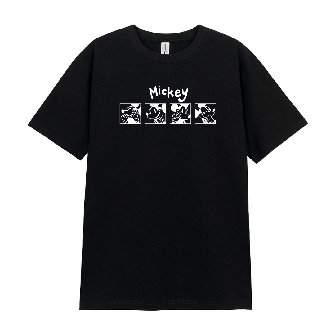 Áo thun nữ form vừa regular nhiều màu sắc ARD1486 Miucho Chic vải cotton cổ tròn in artwork_thumbnail_12