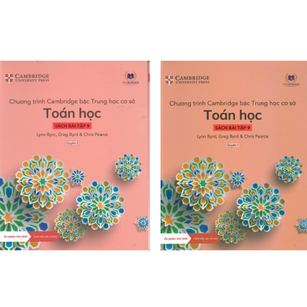 Sách bài tập 9 - Chương trình Cambridge bậc Trung học - TOÁN HỌC - Quyển 1 & 2