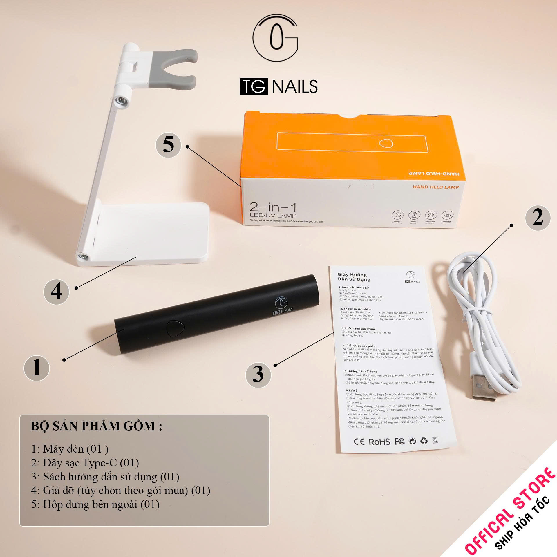 Đèn hơ móng tay TG NAILS model K3_thumbnail_5