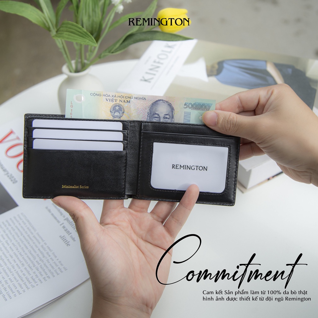 Ví nam mini Remingtonn  Avalan Wallet được làm từ da bò mastrotto cao cấp, fullbox phù hợp làm quà tặng cho người yêu_thumbnail_6