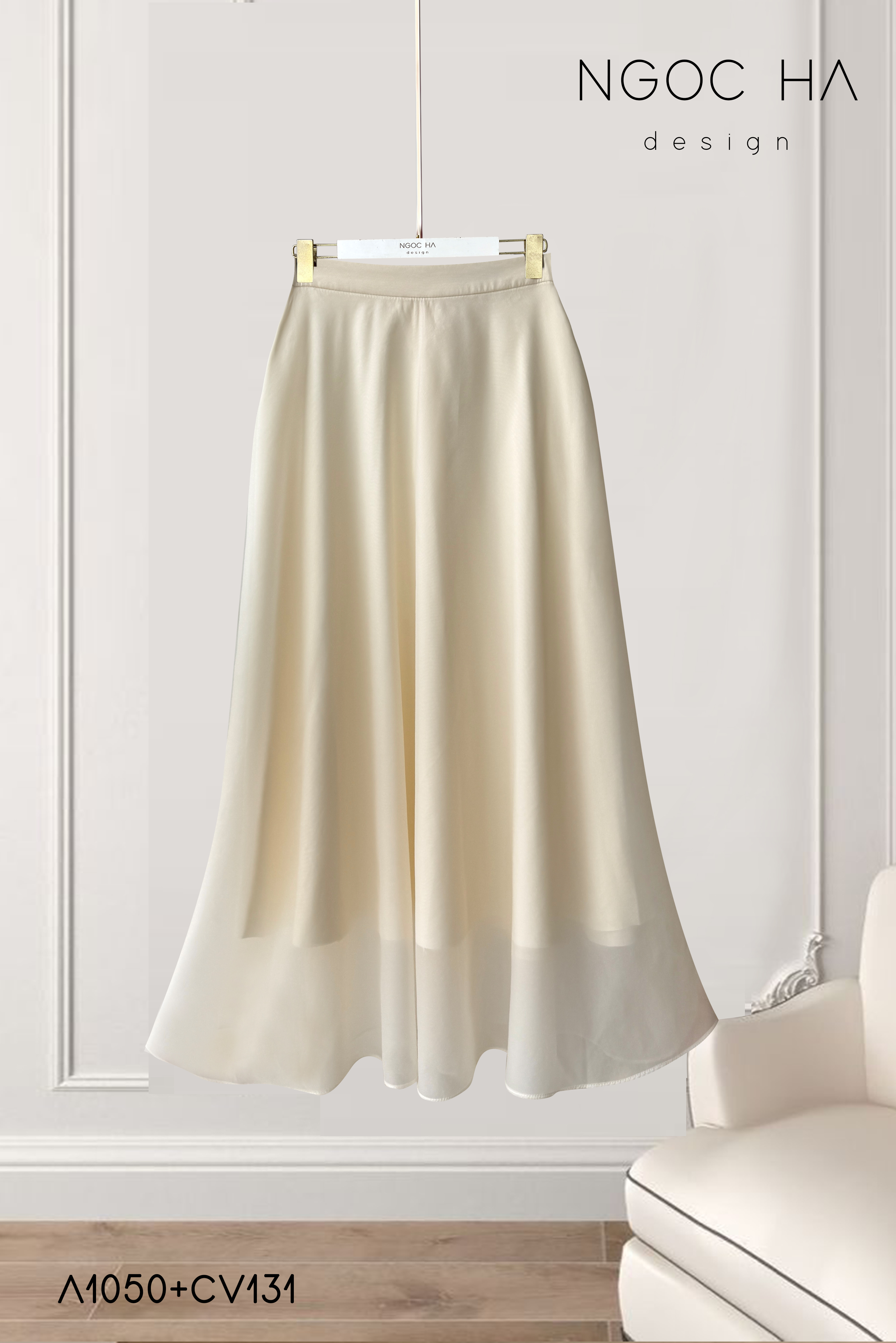 Venus Skirt_ Chân Váy Xòe Màu Kem CV131