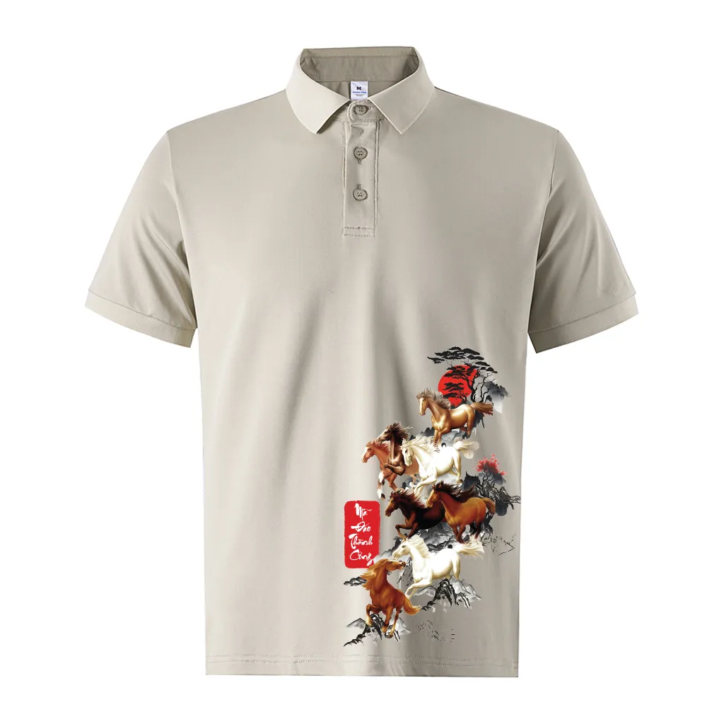 Áo polo Tết Bính Ngọ cá sấu Miucho Iconic tay ngắn cổ trụ form vừa vải poly thoáng mát 2996_thumbnail_15