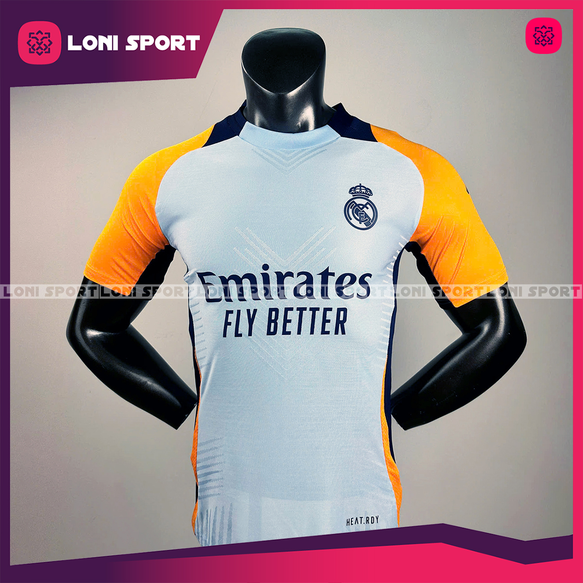 Áo training Real xanh/cam 24/25 SF