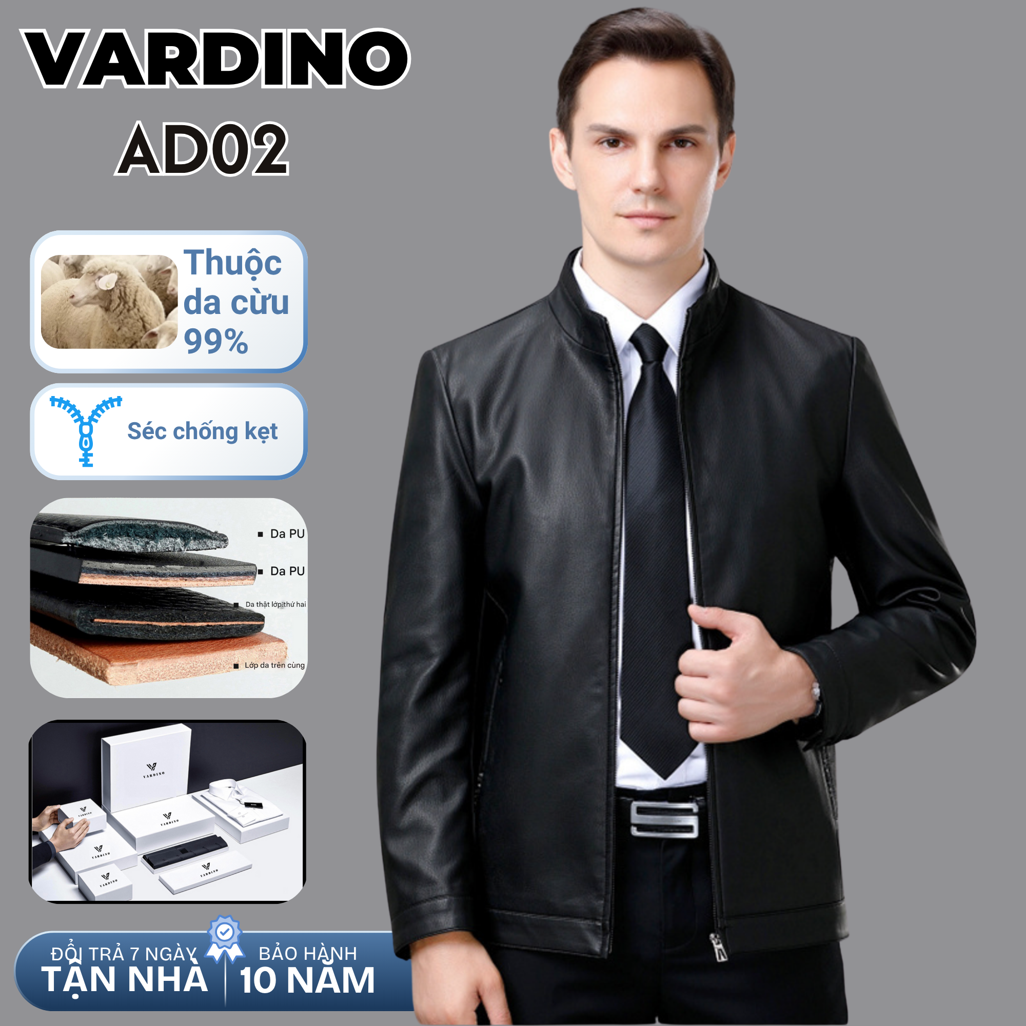 Áo khoác nam Vardino AD02