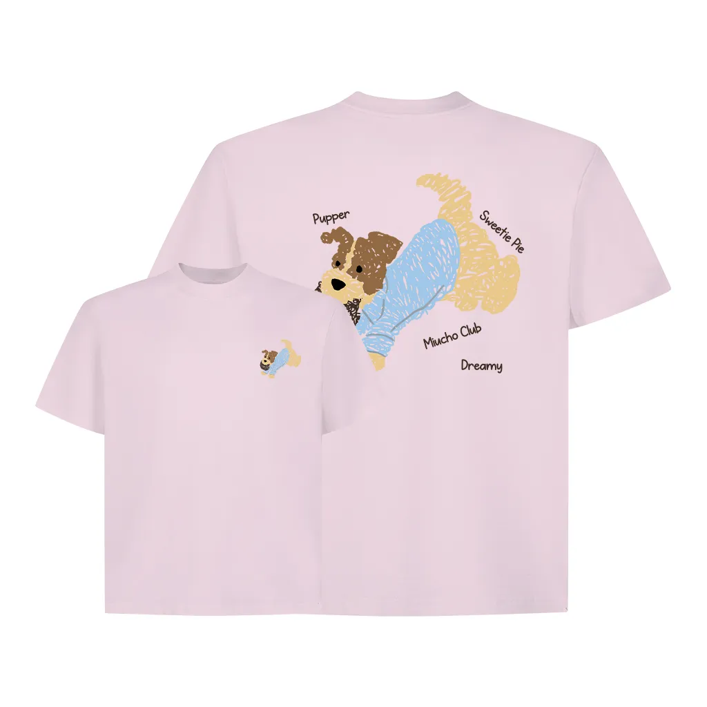 Áo thun boxy hình cún dễ thương 2596 Miucho vải cotton thoáng mát phong cách Hàn Quốc in mix_thumbnail_10