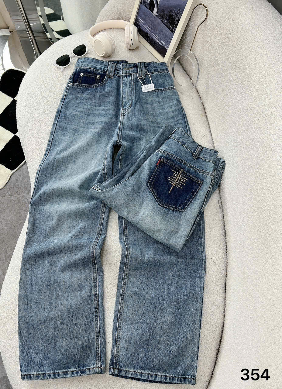 Quần suông jean thêu lưng cao kiểu QJ354 dành cho nàng béo mập từ 55-90kg_thumbnail_14