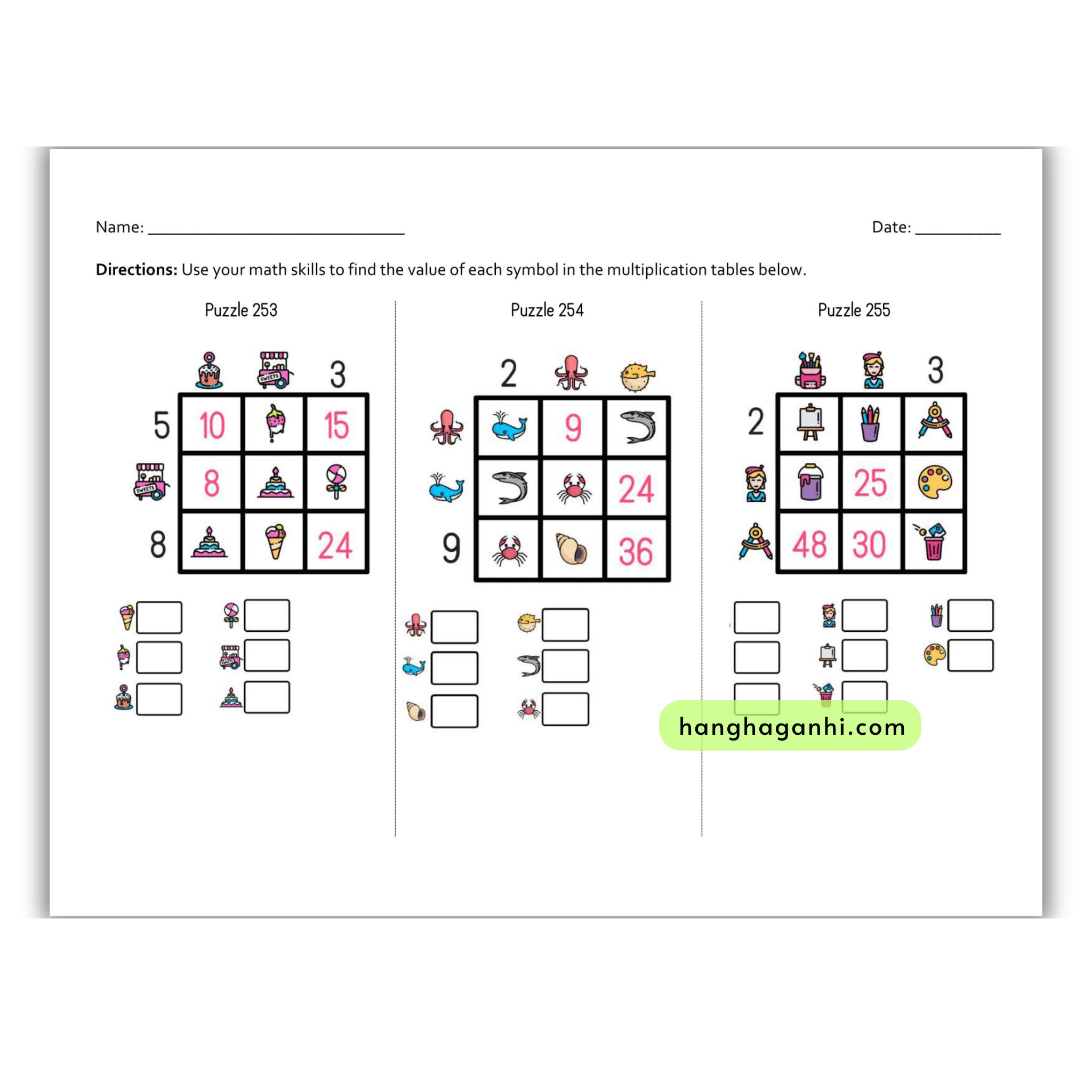Math Puzzles for Smart Kids, Sách Toán tư duy hình ảnh Neurotrainer cho bé_thumbnail_11