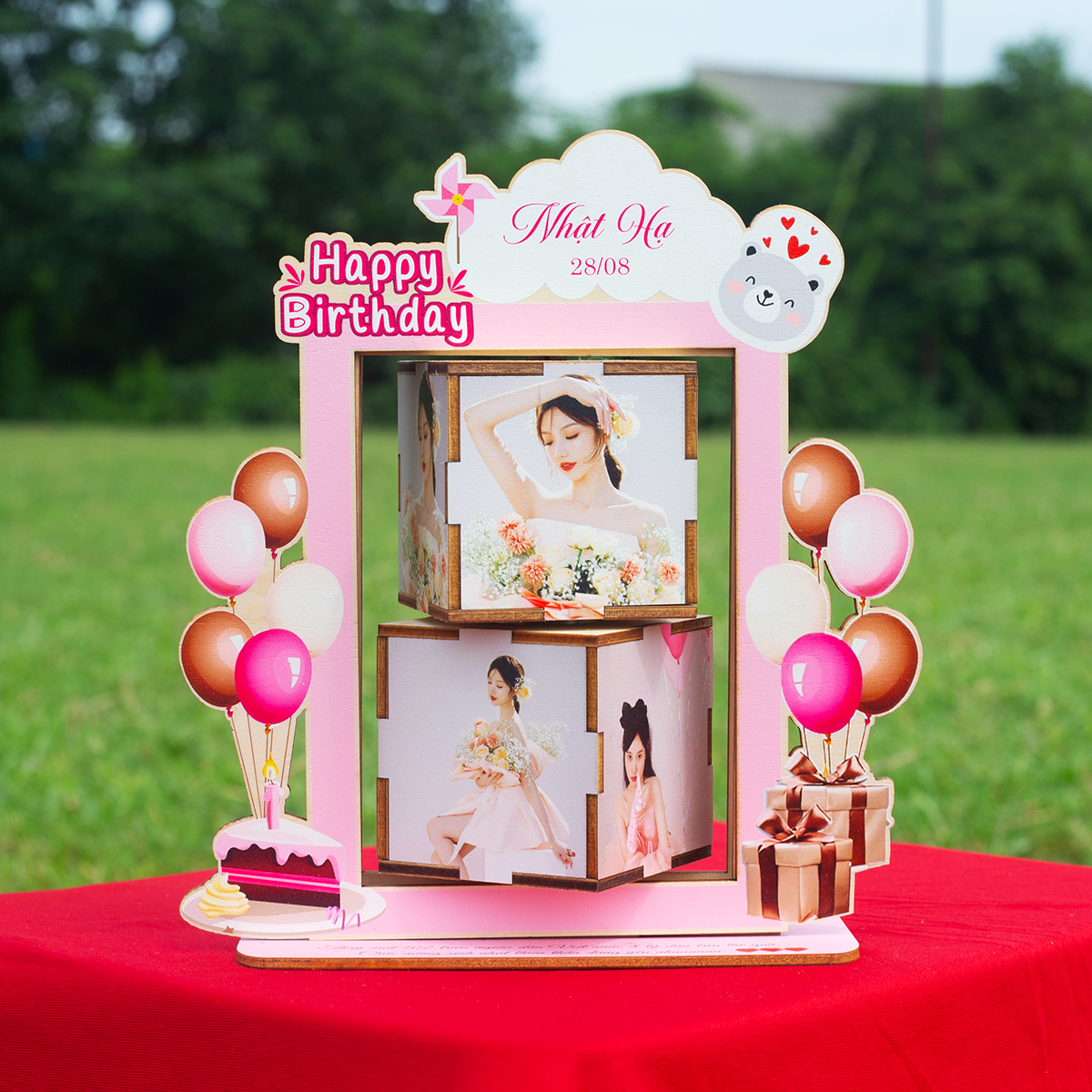 Khung Ảnh Mica Xoay 360° - Hộp Ảnh Xoay In Theo Yêu Cầu - 8 ảnh - Size tính theo size ảnh_thumbnail_8