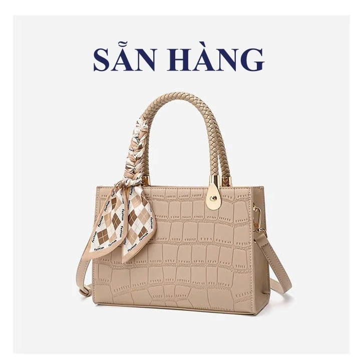 Túi xách nữ đeo chéo 2 quai cầm tay da mềm