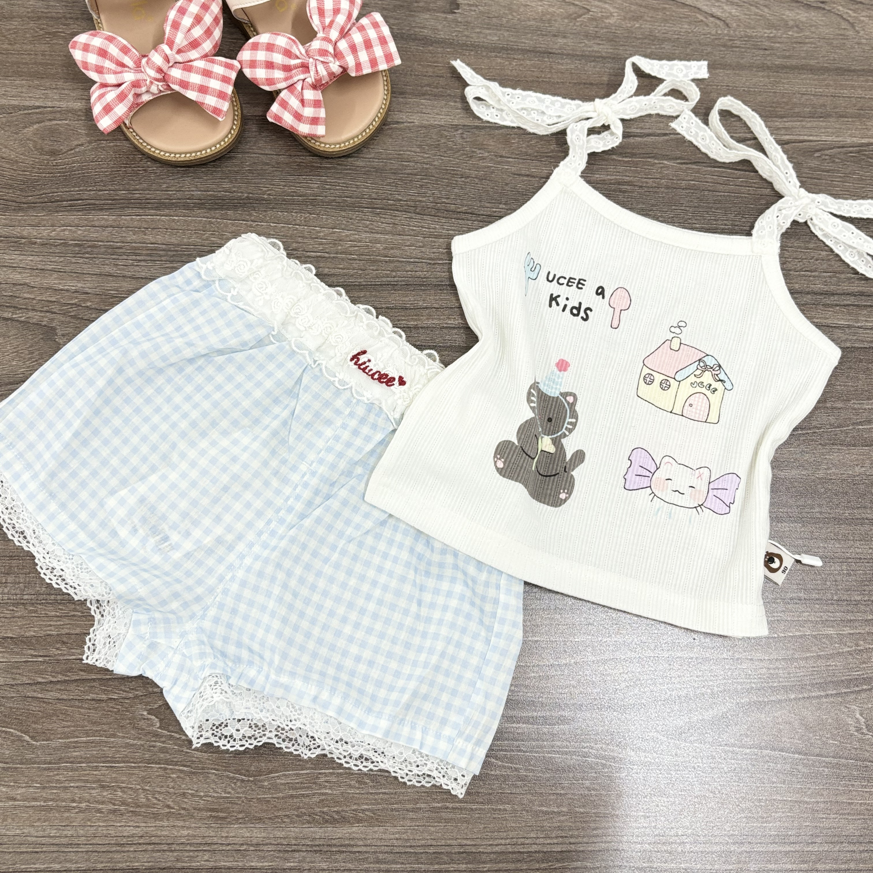 (A36) Áo 2 dây buộc nơ họa tiết siêu yêu thời trang bé giá hè 2025 QCCC_thumbnail_2