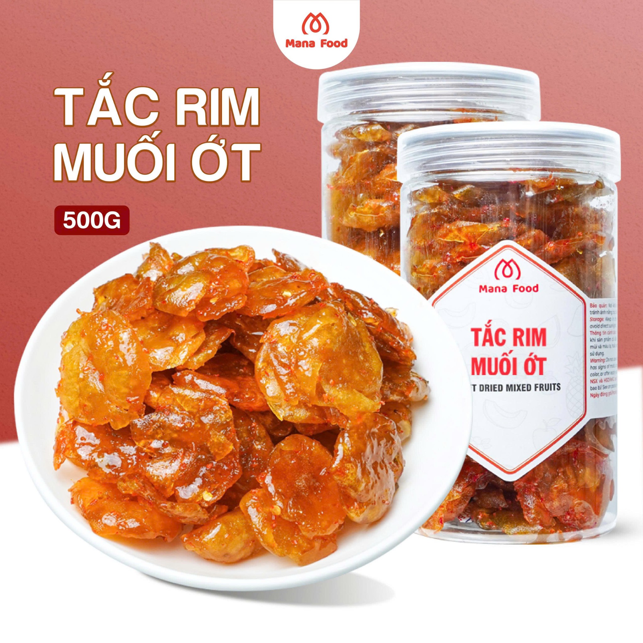Tắt Rim Muối Ớt Mana - Hũ 500G