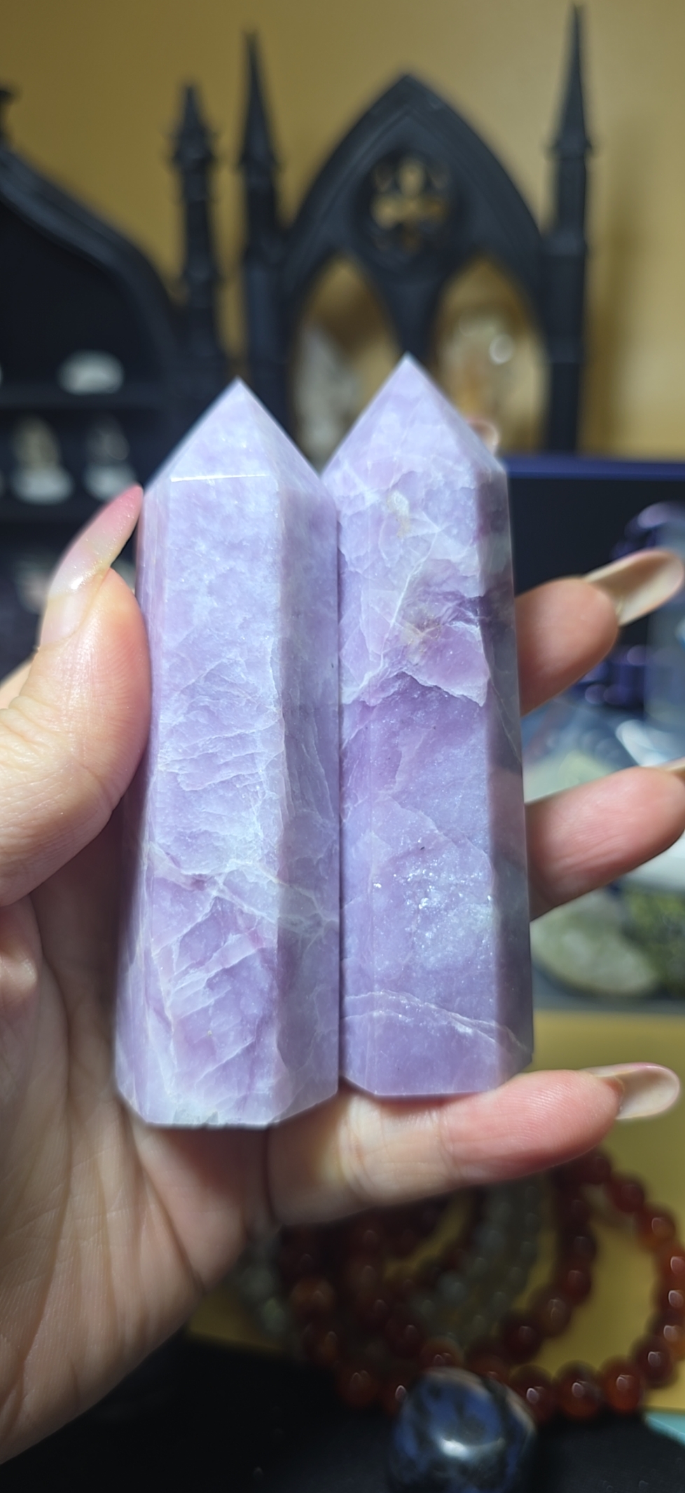 Trụ Lepidolite / Purple Mica  - Brazil