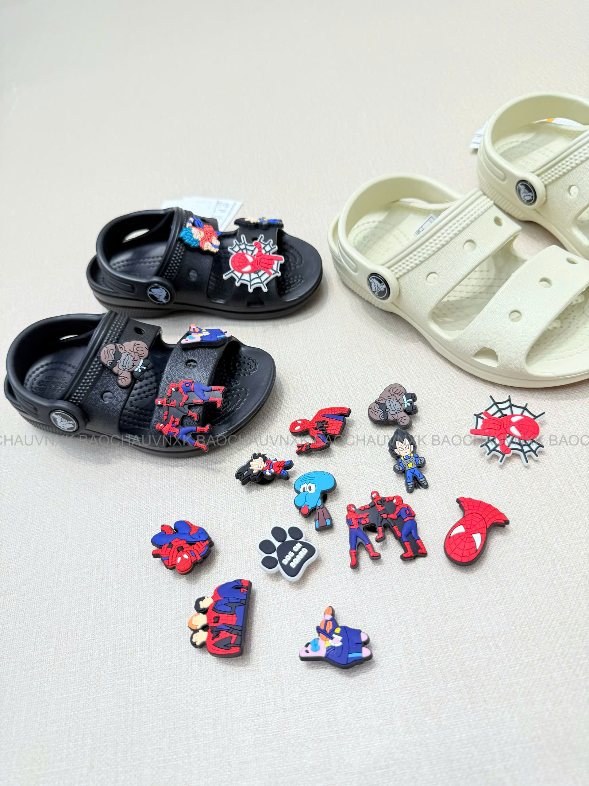 SALE S814  SANDAL  BÉ 3 MÀU (TẶNG 6 CHARM)_thumbnail_11