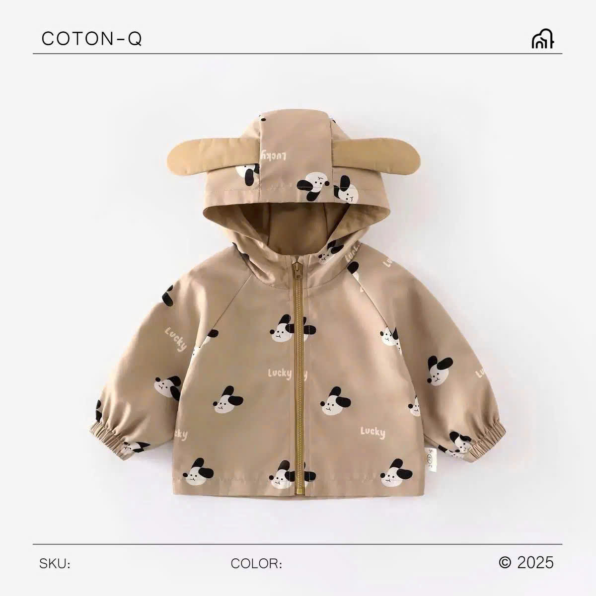 HE25 - Áo khoác bé tai cún ( NGẪU NHIÊN )